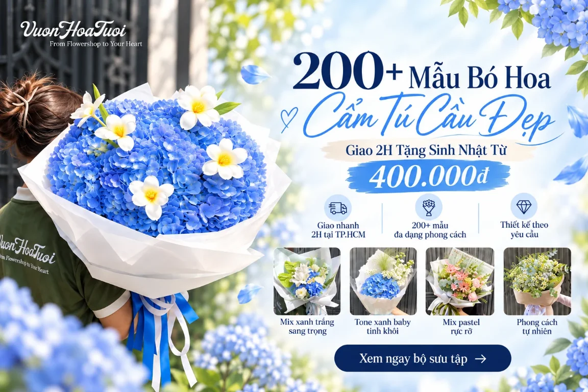 Bó Hoa Cẩm Tú Cầu